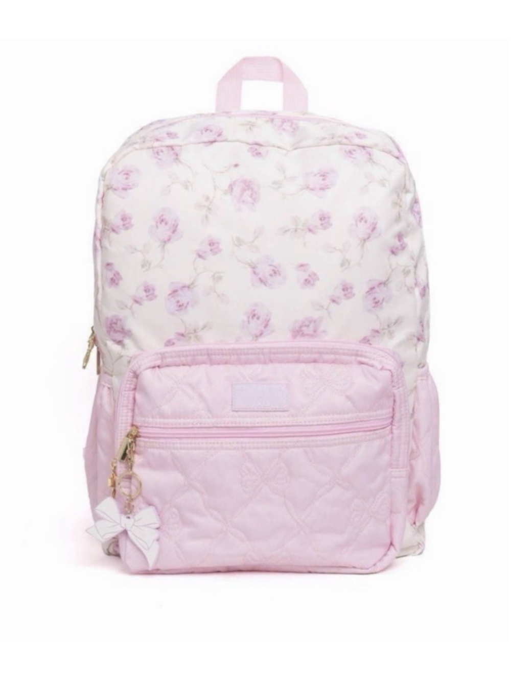 LoveShackFancy - Yoobi Ribbon Rosa Backpack Sterling Dusk